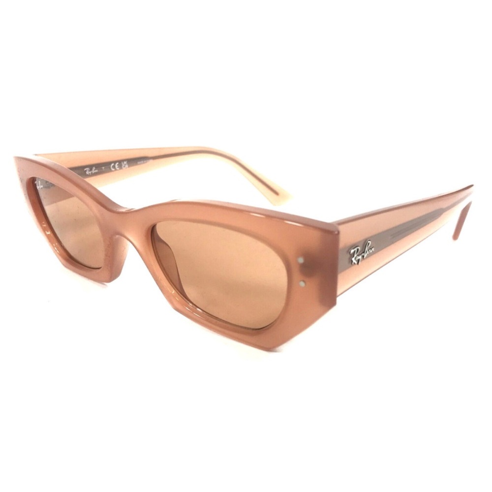 Ray-Ban Sunglasses RB4430 ZENA 6778/7 Cannella Cloudy Shiny Frames Orange Lenses - Picture 2 of 16